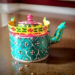 Home Decor Hand Painted Kettle