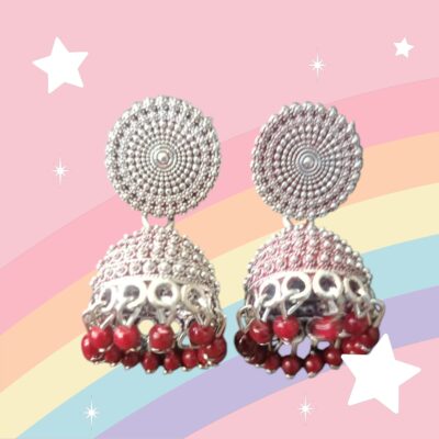 Timeless Oxidised Jhumki Earrings