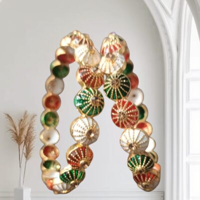 Golden Multicolor Bangles (Dia-5.5cm) (2/4)