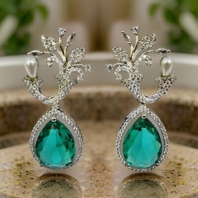 Emerald Royale AD Statement Earrings