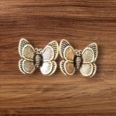 “Golden Wings Oxidised Butterfly Earrings” – Embrace Grace in Metallic Splendor
