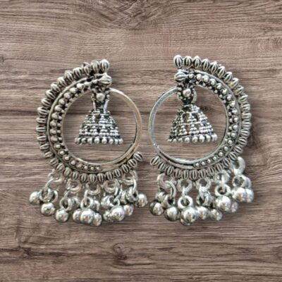 Shabnam Oxidised Mini Jhumki – Everyday Grace in a Timeless Form