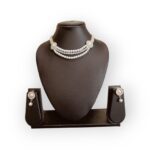 Noor-e-Pearl AD Necklace Set – Drape Yourself in Radiant Elegance