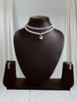 Noor-e-Pearl AD Necklace Set – Drape Yourself in Radiant Elegance