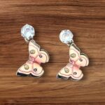 Blush Bloom Butterfly Earrings – Korean Chic in Every Drop