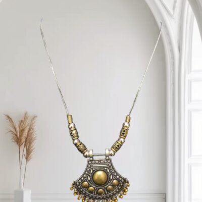 Vintage Whispers Oxidized Medallion Pendant