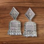 Timeless Elegance Oxidised Jhumki by Kala Karigari