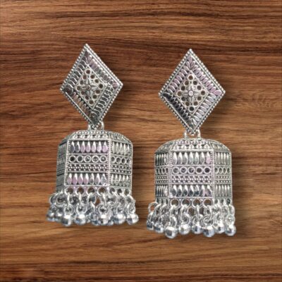Timeless Elegance Oxidised Jhumki by Kala Karigari